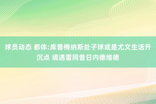 球员动态 都体:库普梅纳斯处子球或是尤文生活升沉点 境遇雷同昔日内德维德