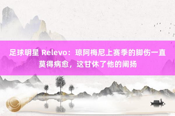 足球明星 Relevo：琼阿梅尼上赛季的脚伤一直莫得病愈，这甘休了他的阐扬